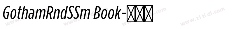 GothamRndSSm Book字体转换 GothamRndSSm Book字体转换